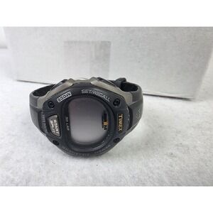 Timex Ironman Triathlon Watch Mens‎ Digital 30 Lap INDIGLO WR 100M T5E901 *READ*